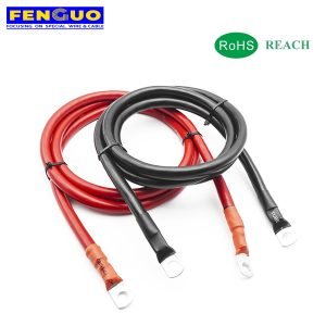 Battery Inverter Cables 5AWG 16mm2 Cable Terminal Kit Copper Solar Wire With Lugs
