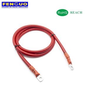 Battery Inverter Cables 7AWG 10mm2 Cable Terminal Kit Copper Solar Wire With Lugs