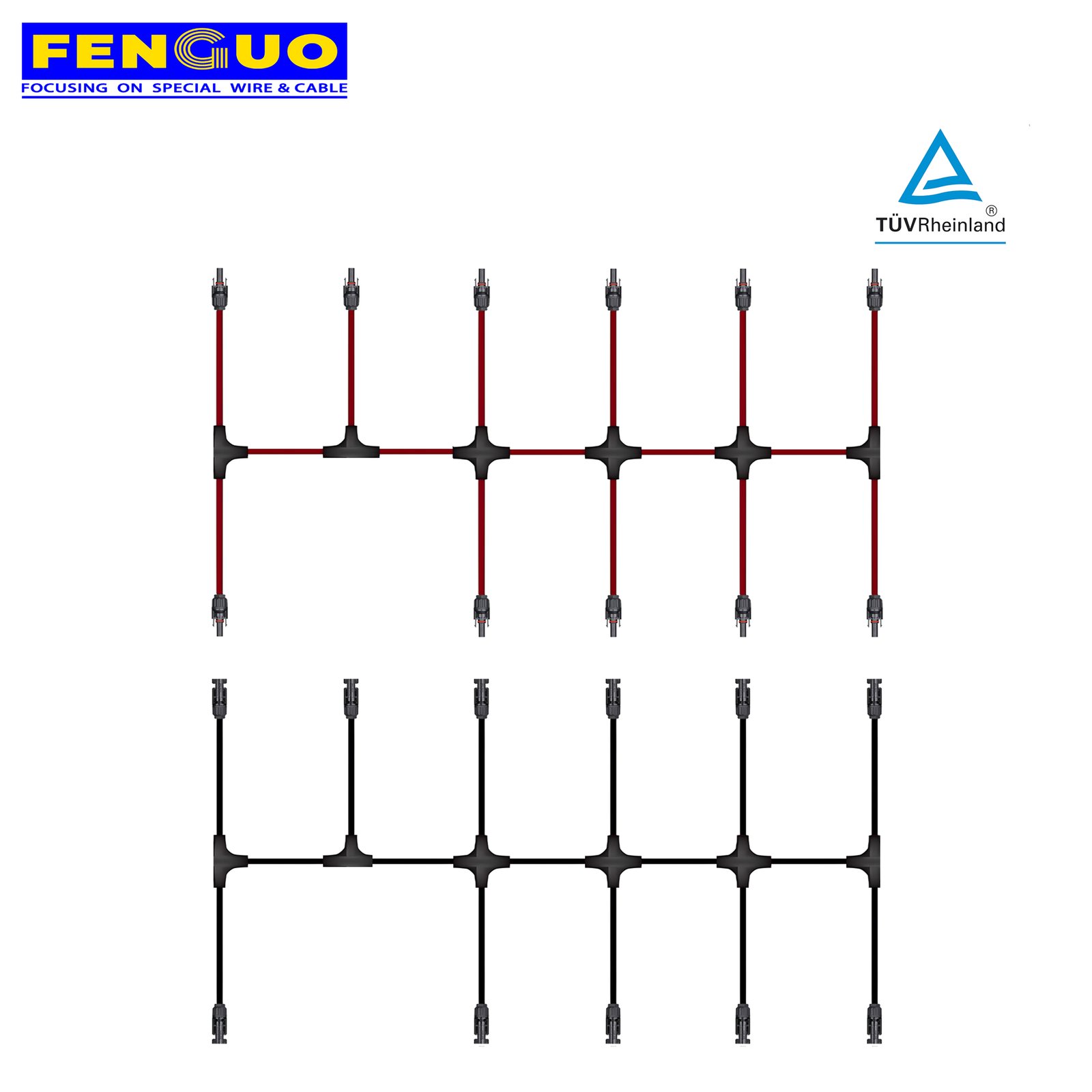 Solar Wire PV Cable Harnesses For Solar Panel Wiring