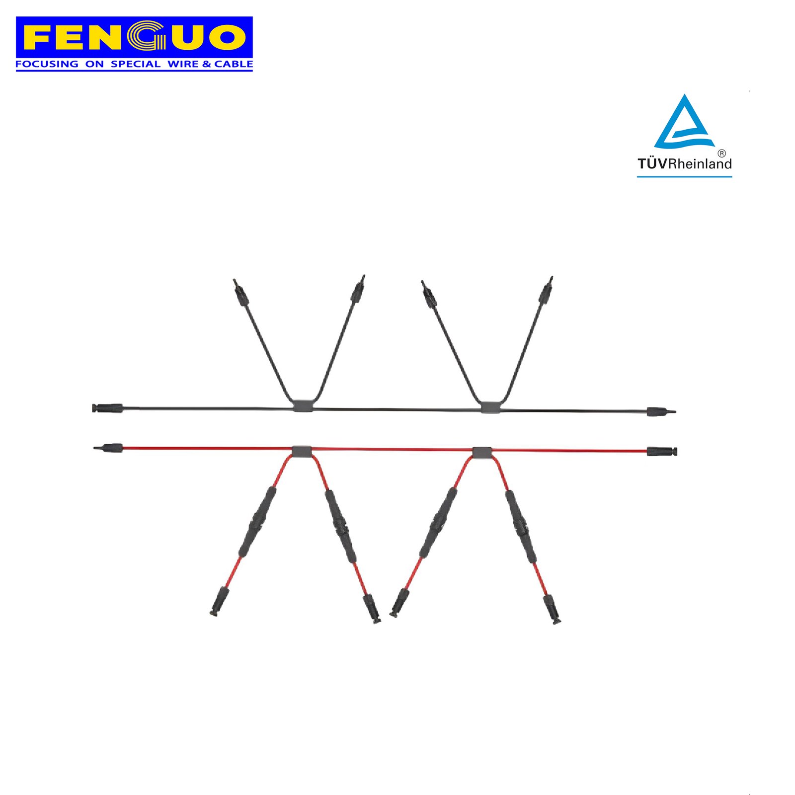 FS4 5 Strings 1500V PV Harness With 10*85 4A Fuse For First Solar Modules
