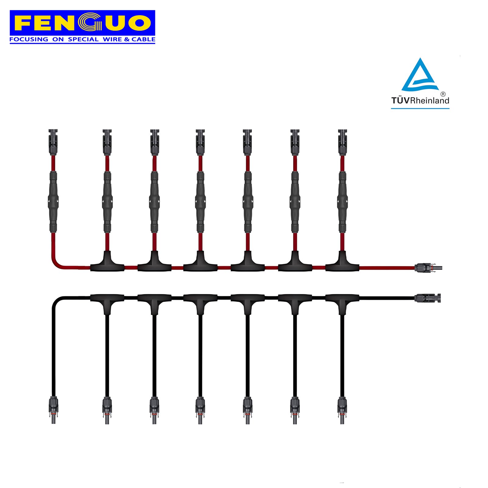 7 Strings DC Harness Solar Wiring For First Solar FS6 1500V