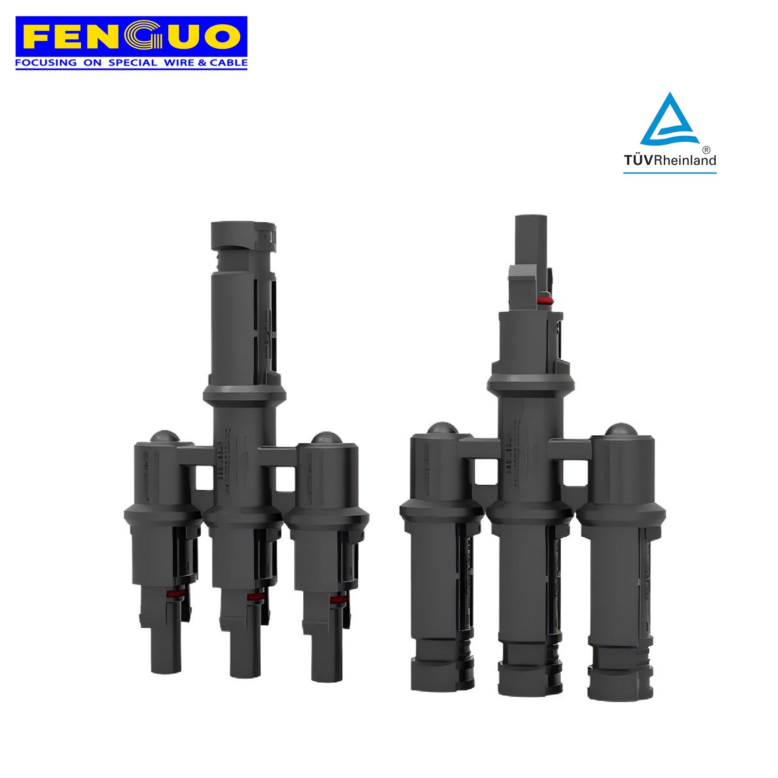 Solar Branch Connector Connecting Multiple Solar Panels
